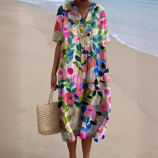 EB | Bunte, Blumige Sommerkleid