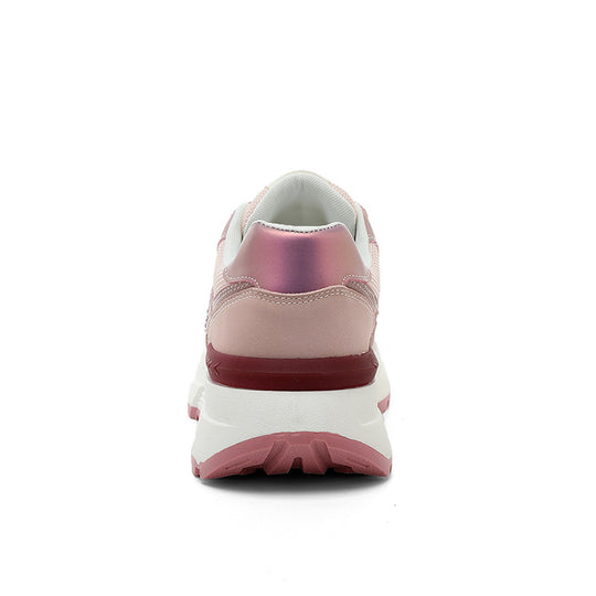Damen Komfortable und modische Sneaker mit dicker Laufsohle EB
