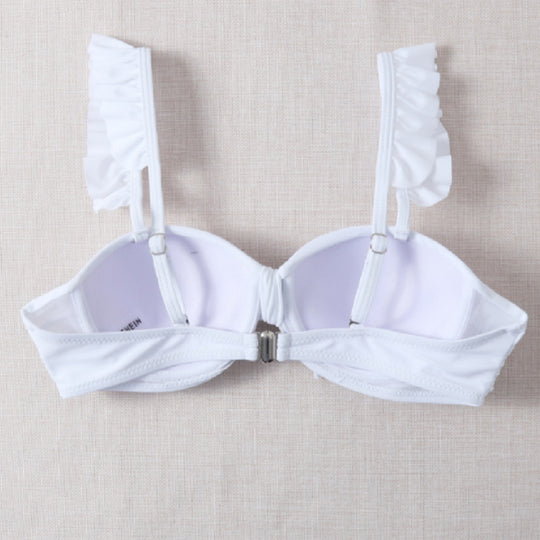 Damen Bikinioberteil mit Rüschendetails EB