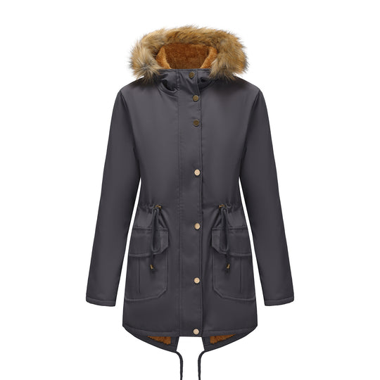Damen Winterparka mit Pelzkragen EB