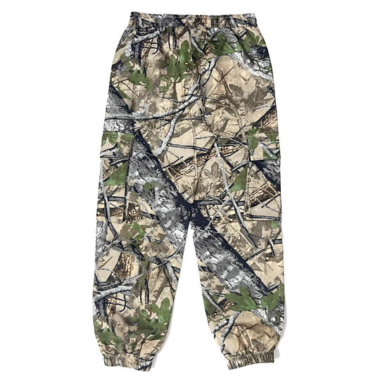 Herren Cargohose im angesagten Camouflage-Design mit elastischem Bund und praktischen Taschen EB