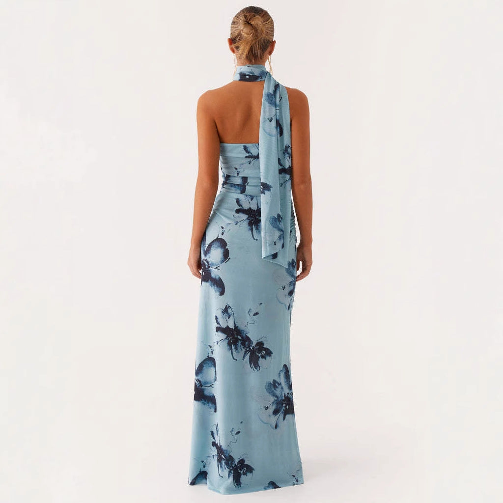 Damen Maxi-Kleid mit floralem Design EB