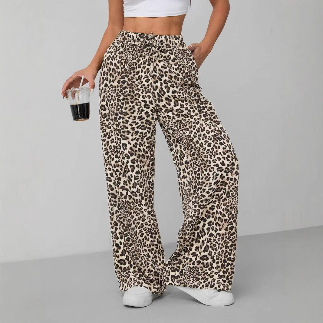 Damen Weite Tiermuster-Hose EB