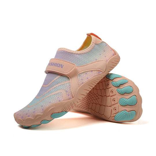 Damen Flexible Aquaschuhe mit verstellbarem Klettverschluss und rutschfester Sohle EB