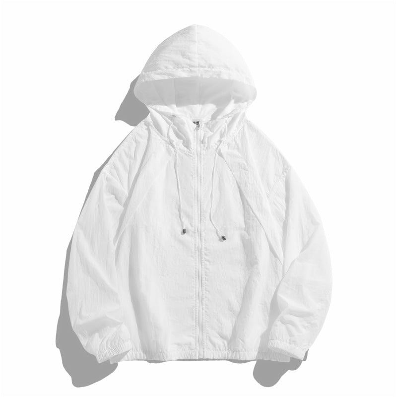 Damen leichte Windjacke mit verstellbarem Kapuzensystem EB