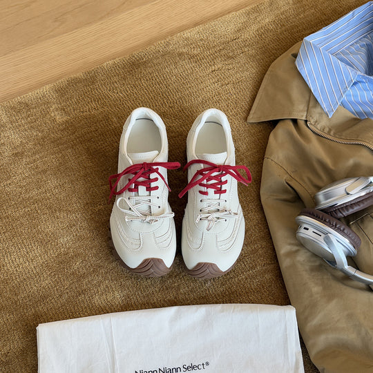 Damen Sportliche Sneaker mit atmungsaktiver Obermaterialstruktur und robustem Profil EB