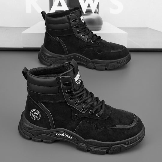Damen modische Winterstiefel mit rutschfester Sohle und hoher Knöchelhöhe EB