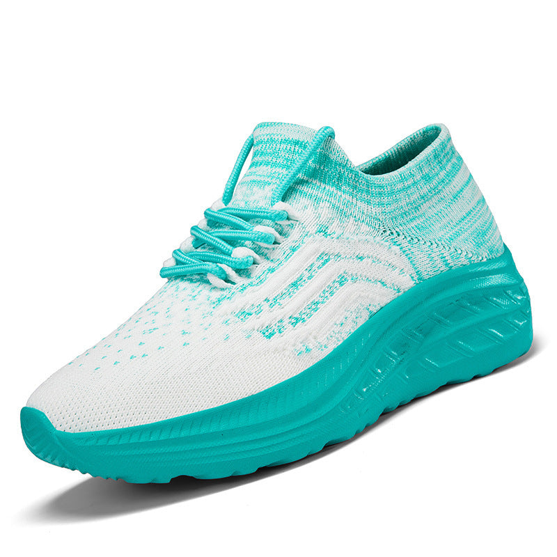 Damen Sportliche Laufschuhe mit atmungsaktivem Strick-Obermaterial und flexibler Sohle EB