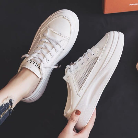 Damen Slip-On Sneakers mit atmungsaktiver Netzstruktur und dämpfender Laufsohle EB