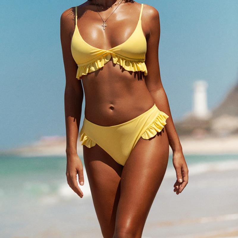 Damen Bikini-Set mit Rüschendesign EB