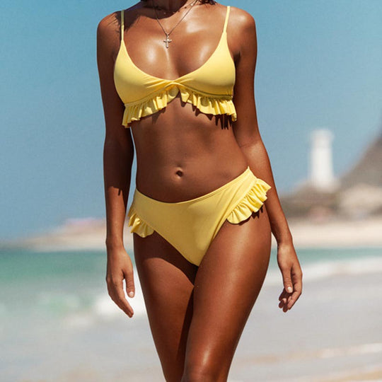 Damen Bikini-Set mit Rüschendesign EB