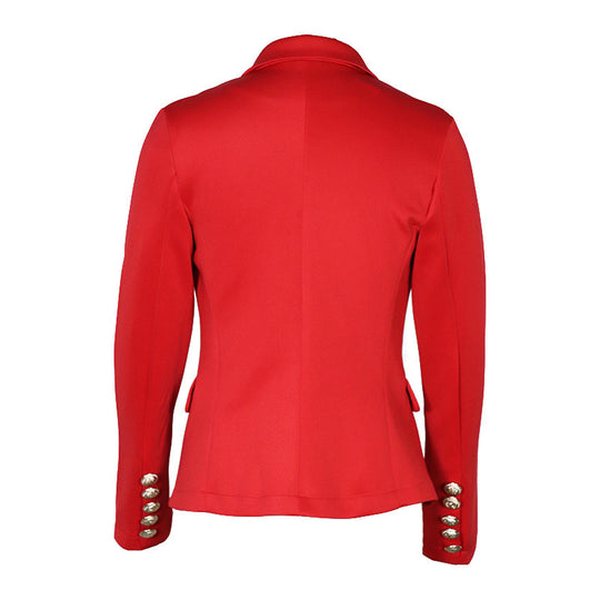 Damen Elegante taillierte Blazerjacke mit goldenen Knöpfen EB