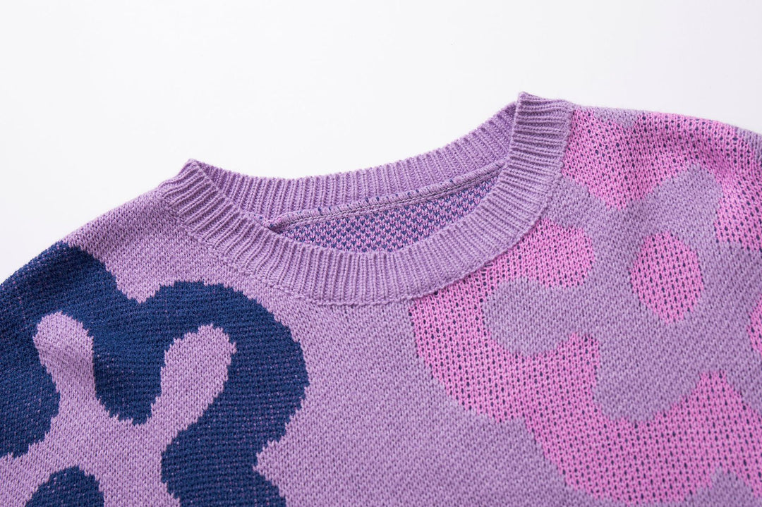 Damen Sweatshirt mit floralem Muster und komfortablem Schnitt EB