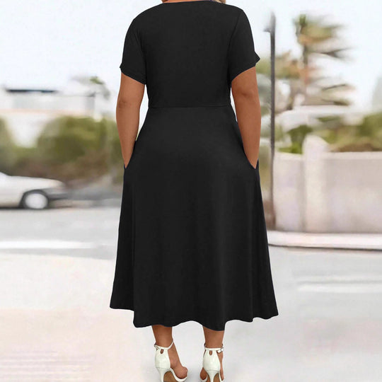 Damen lockeres Maxi-Kleid EB