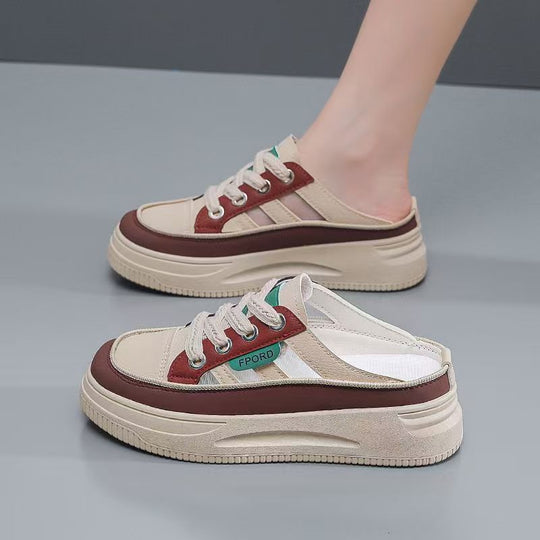 Damen Komfortable Slip-On Sneakers mit trendigem Plateau EB
