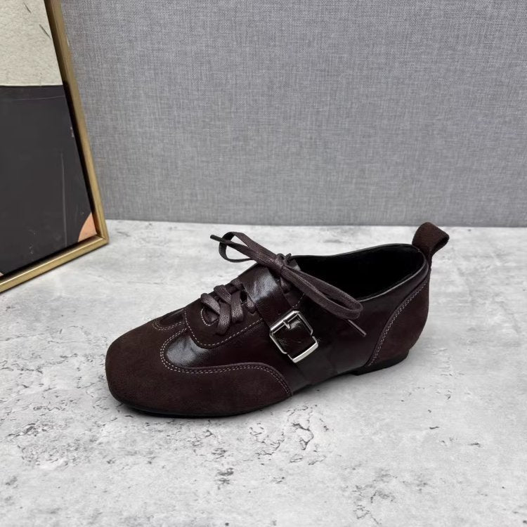 Damen modische Schnürschuhe mit dekorativem Element und hochwertiger Verarbeitung EB