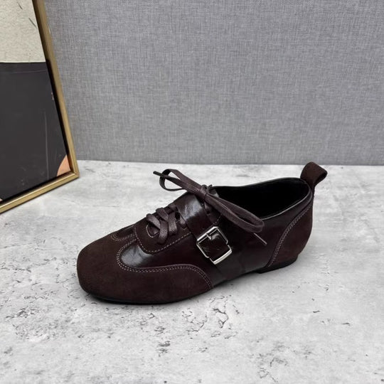 Damen modische Schnürschuhe mit dekorativem Element und hochwertiger Verarbeitung EB