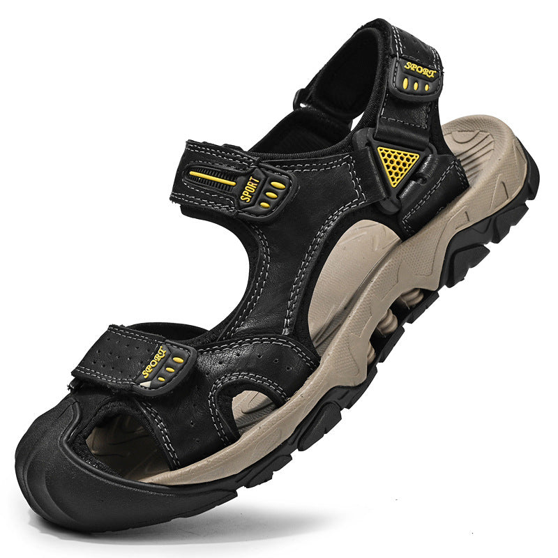 Herren Sportliche Freizeitsandalen mit einem praktischen Klettverschluss und rutschfester Sohle EB
