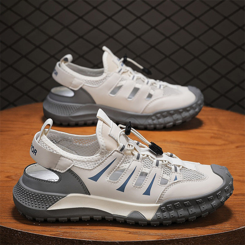 Herren Outdoor-Sandalen mit atmungsaktiven Mesh-Einsätzen und rutschfester Sohle EB