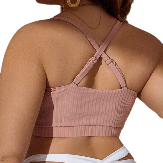Damen Bikinioberteil mit raffiniertem Rüschendesign EB