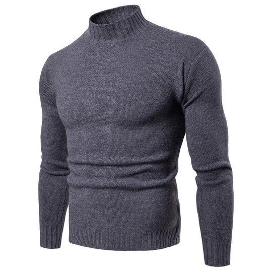 Damen hochgeschnittener Pullover mit Stehkragen EB