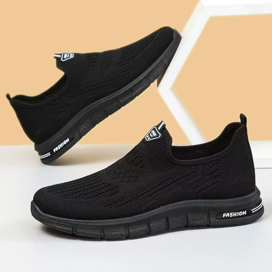 Damen Bequeme und sportliche Slip-On Sneakers mit atmungsaktivem Obermaterial EB