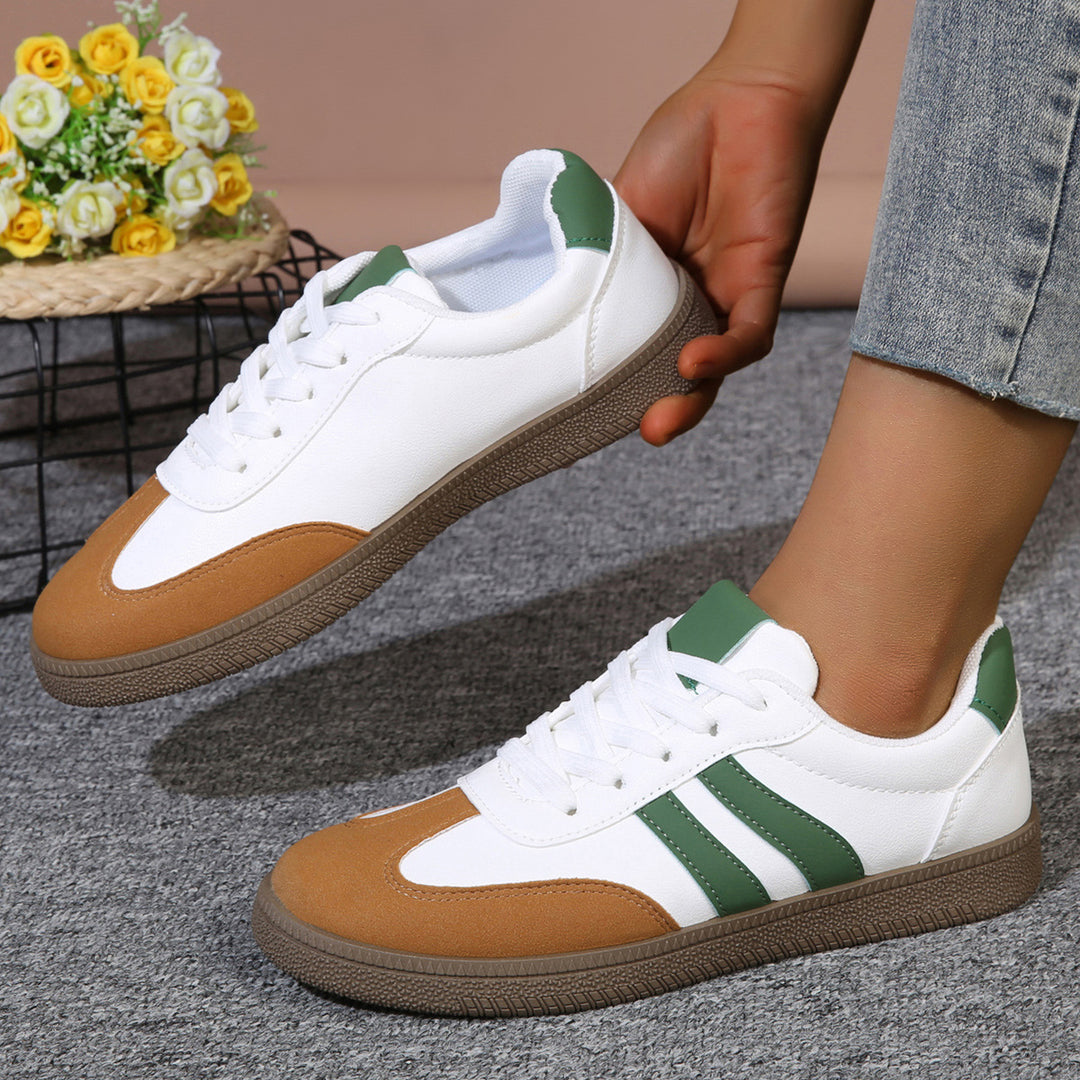 Damen klassische Freizeitsneakers mit griffiger Gummisohle und atmungsaktivem Obermaterial EB