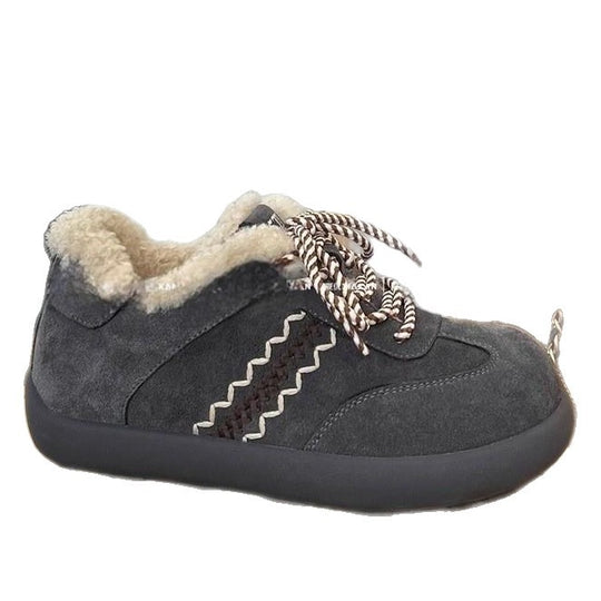Damen Bequeme Hausschuhe mit kuscheligem Innenfutter und robustem Profil EB