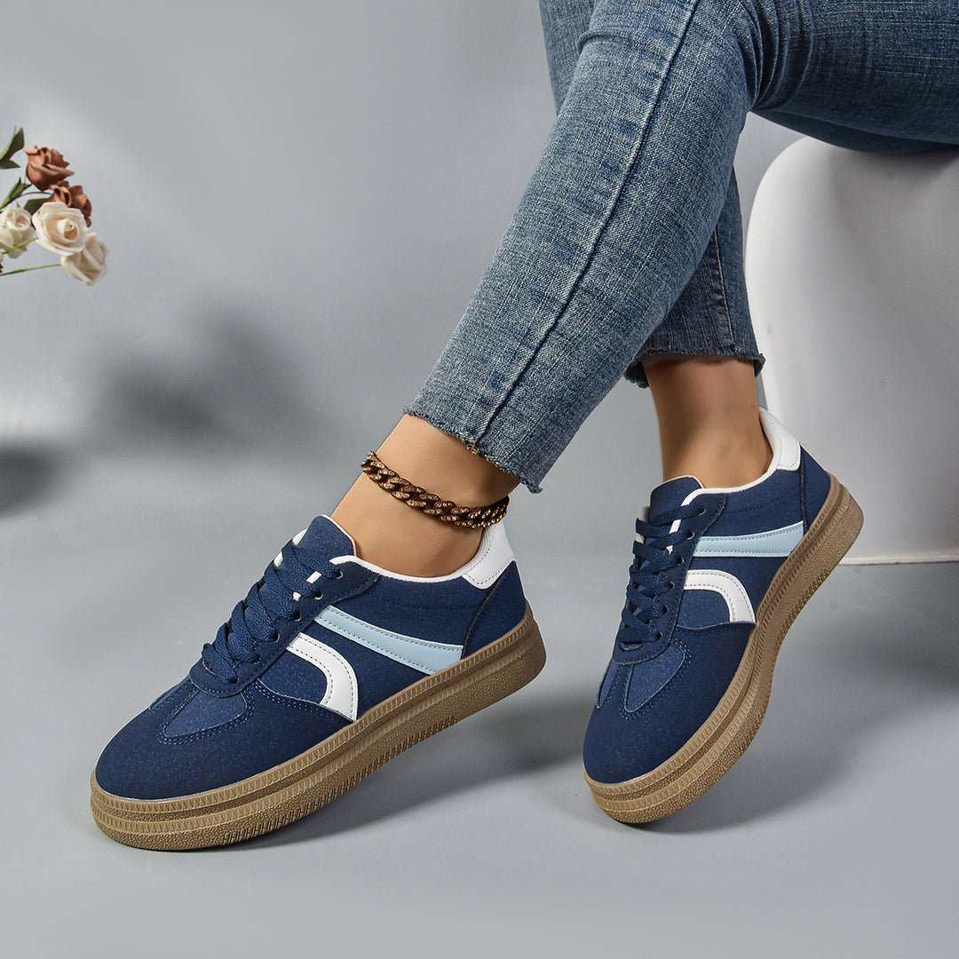 Damen Sneaker mit modischem Obermaterial und rutschfester Sohle EB