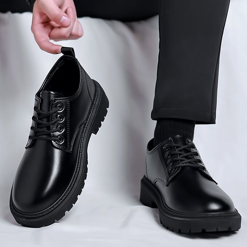 Herren Schnürschuhe mit rutschfester und bequemer Sohle EB