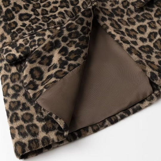 Damen elegante Leopardenblazerjacke EB