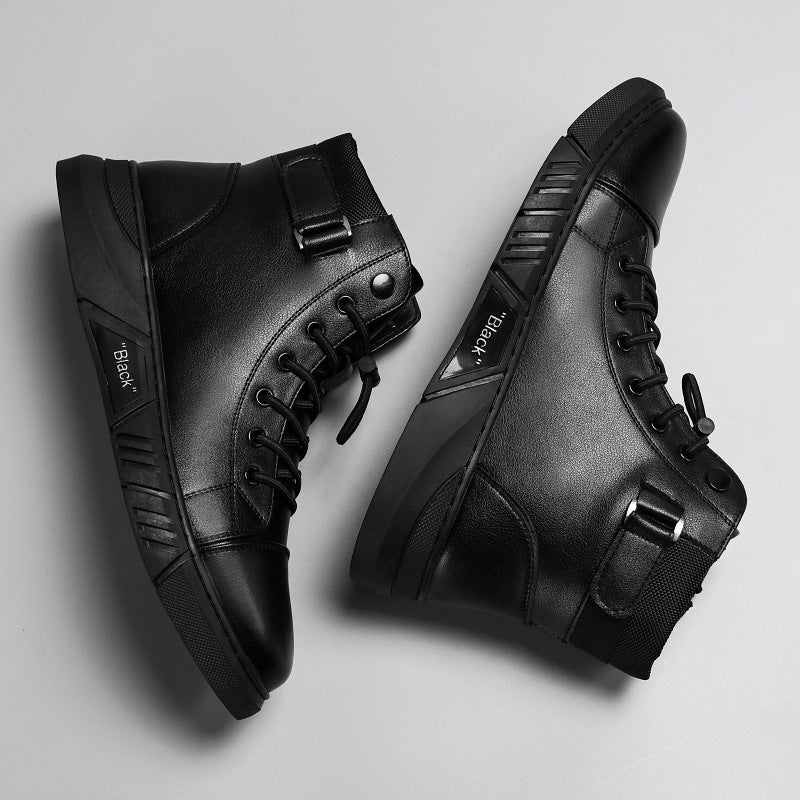 Damen Hohe Freizeitsneakers mit robustem Obermaterial und praktischem Klettverschluss EB