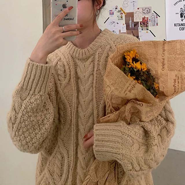 EB | Pullover Mit Zopfmuster Und Klassischem Look