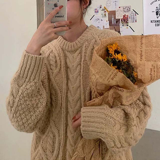 EB | Pullover Mit Zopfmuster Und Klassischem Look
