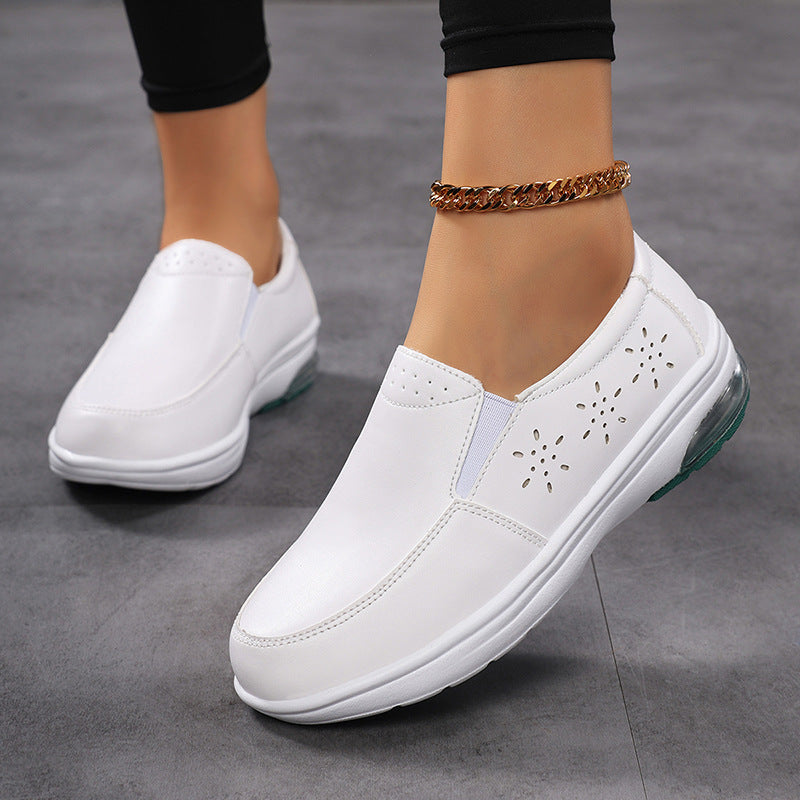 Damen Slip-On Freizeitschuhe mit atmungsaktiver Obermaterialstruktur und dämpfender Sohle EB