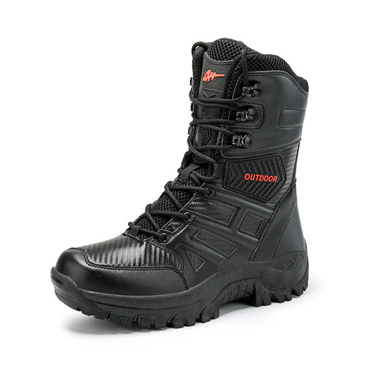 Herren Tactical Stiefel mit seitlichem Reißverschluss und hochgezogenem Knöchelschutz EB