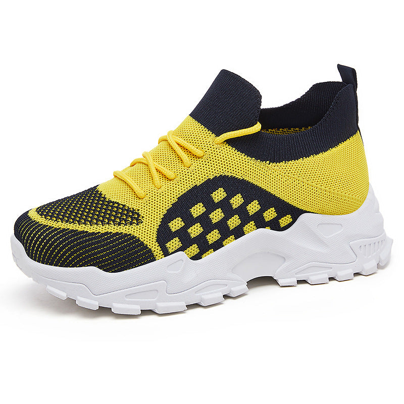 Damen Sportliche Sneaker mit atmungsaktiver Strickoberfläche und flexibler Sohle EB