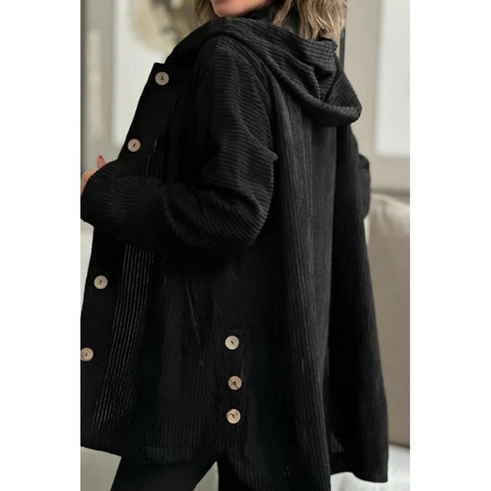 EB | Kapuzenjacke - Cordura - Lässige Passform - Mittellang - Casual Knopfverschluss