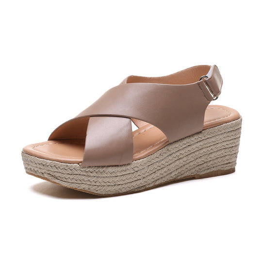 Damen Wedge-Sandalen mit elegantem Schnitt und komfortablem Fußbett EB