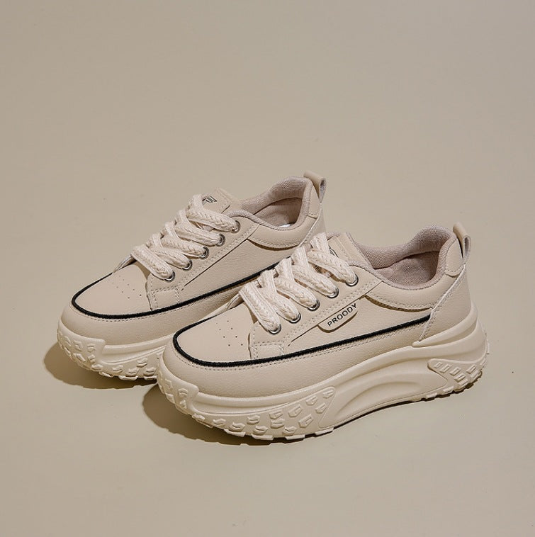 Damen modische Chunky Sneakers mit dämpfender Laufsohle EB