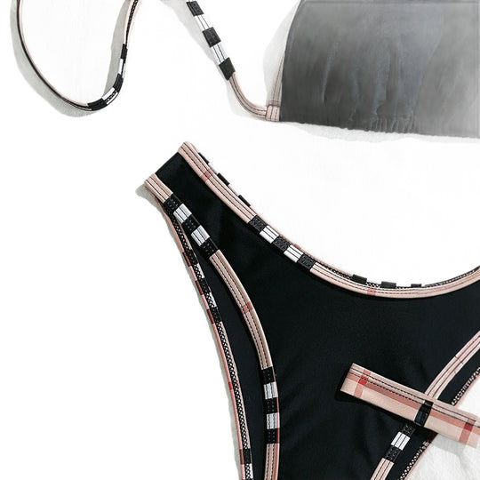 Damen Triangel-Bikini mit Struktur und modischen Akzenten EB