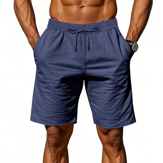 Herren nan lässige Baumwollmix Freizeitshorts mit elastischem Bund und Seitentaschen EB