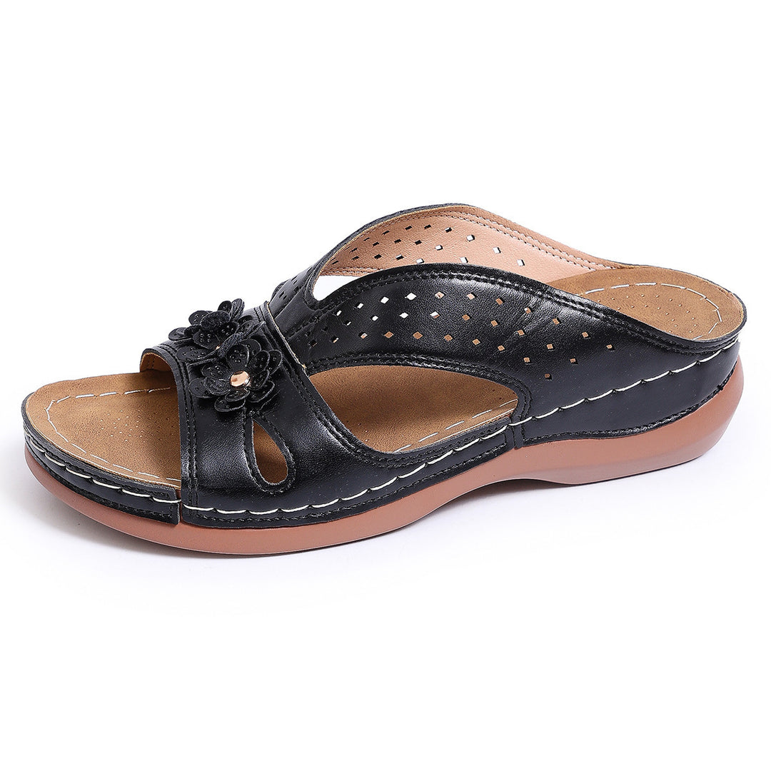 Damen bequemes Clogs mit floralem Design und atmungsaktiver Sohle EB