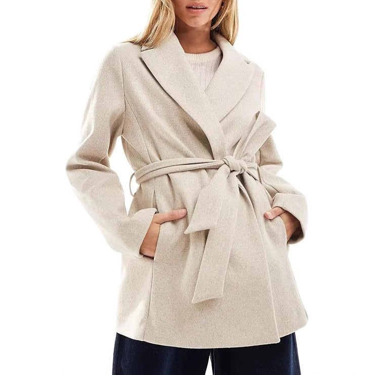 Damen Elegante und bequeme Wickeljacke EB