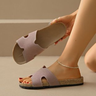 Damen Komfortable Riemchensandalen mit modischem Überkreuz-Design EB