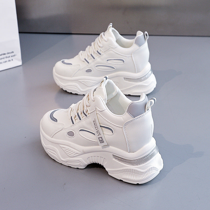 Damen Chunky Sneakers mit dämpfender Sohle und atmungsaktivem Obermaterial EB