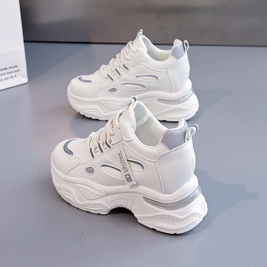 Damen Chunky Sneakers mit dämpfender Sohle und atmungsaktivem Obermaterial EB