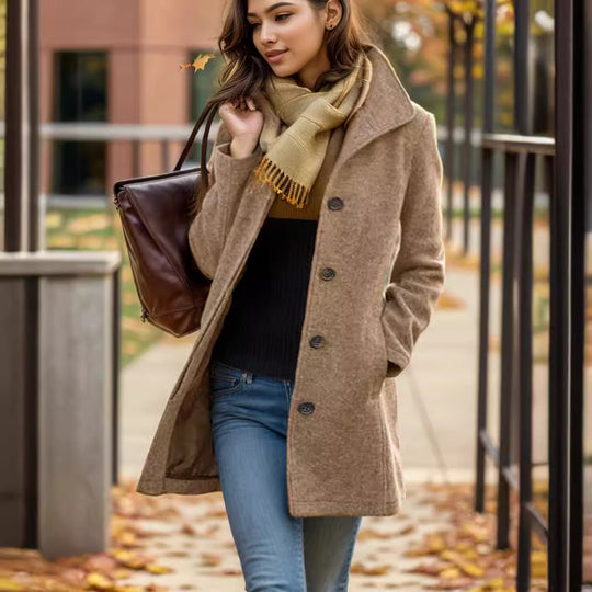 Damen trendiger Oversized-Mantel EB