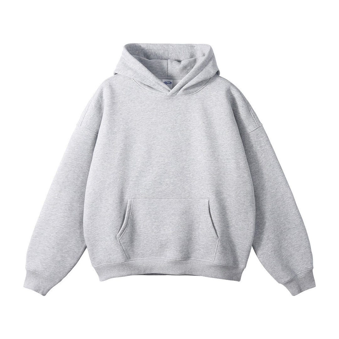 Unisex nan oversized Kapuzenpullover mit Kängurutasche und gerippten Bündchen EB