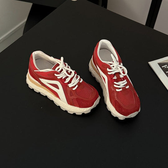 Damen sportive Sneaker mit atmungsaktiver Mesh-Oberfläche und dämpfender Sohle EB